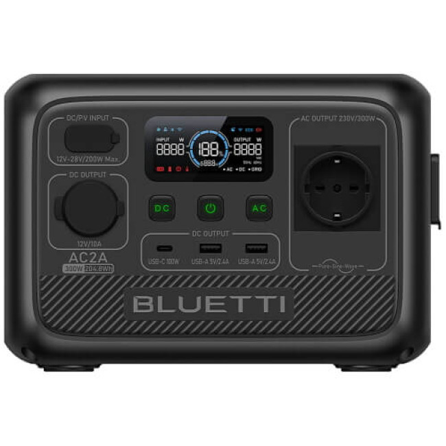Зарядная станция BLUETTI AC2A 300W 204Wh (1 год гарантии)