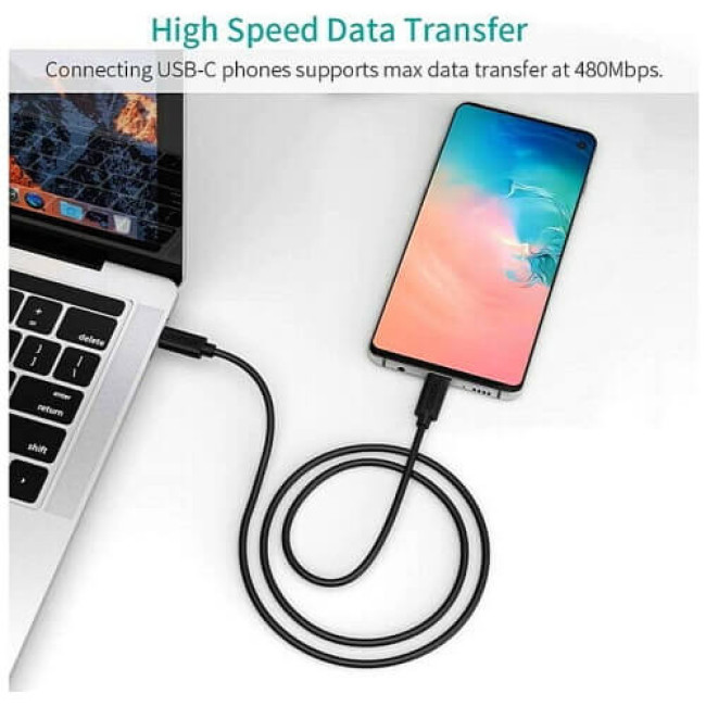 Кабель Choetech USB-C 3.1 240W Cable (1m) Black (XCC-1035)