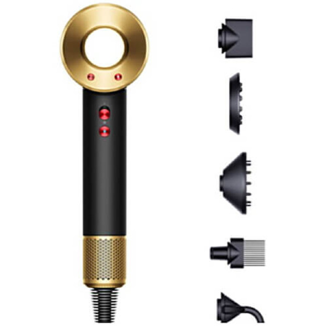 Фен Dyson HD07 Supersonic Onyx Black/Gold (533902-01) ГАРАНТИЯ 3 мес.