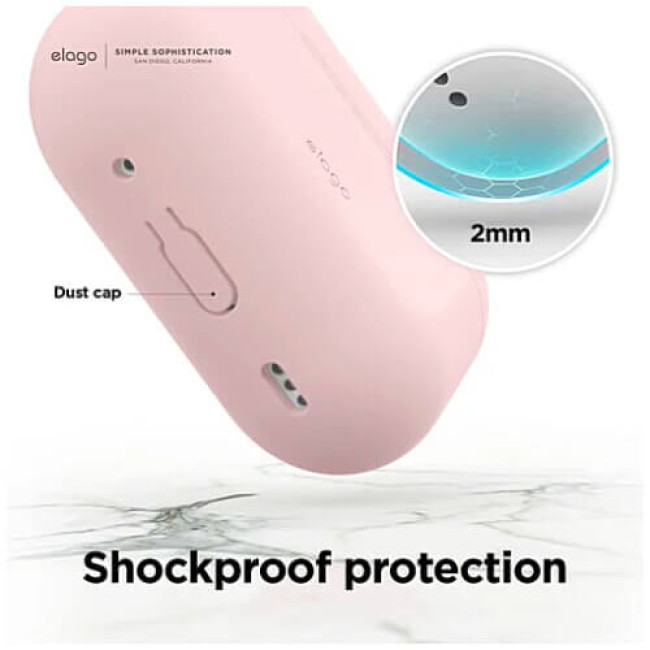 Чехол Elago Silicone Hang Case для AirPods Pro 2 Lovely Pink (EAPP2SC-HANG-LPK)