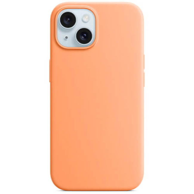 Чехол Monblan Magnetic Silicone MagSafe для iPhone 15 Orange Sorbet