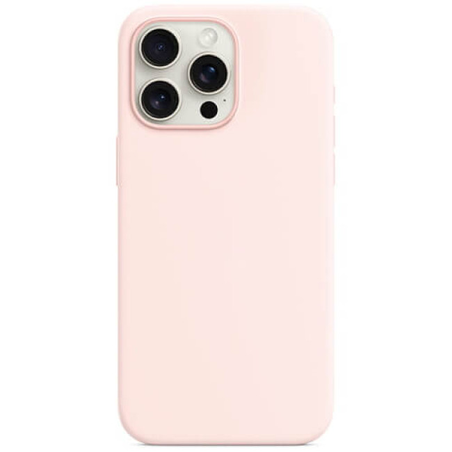 Чехол-накладка Monblan Magnetic Silicone MagSafe for iPhone 15 Pro Max Light Pink