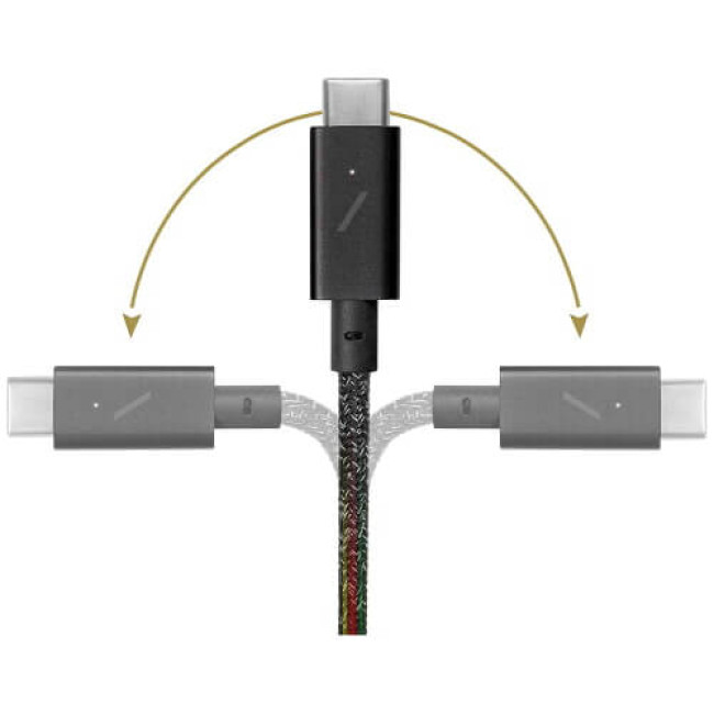 Кабель Native Union Belt Cable USB-C/USB-C Pro 240W Slate Green (2.4 m) (BELT-PRO2-GRN-NP)