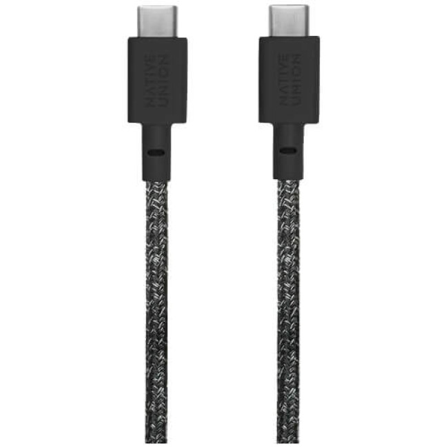 Кабель Native Union Belt Cable USB-C/USB-C Cosmos Black (1.2 m) (BELT-C-CS-BLK-2-NP)