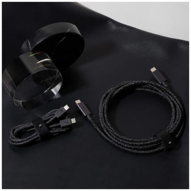 Кабель Native Union Belt Cable USB-C/USB-C Cosmos Black (1.2 m) (BELT-C-CS-BLK-2-NP)