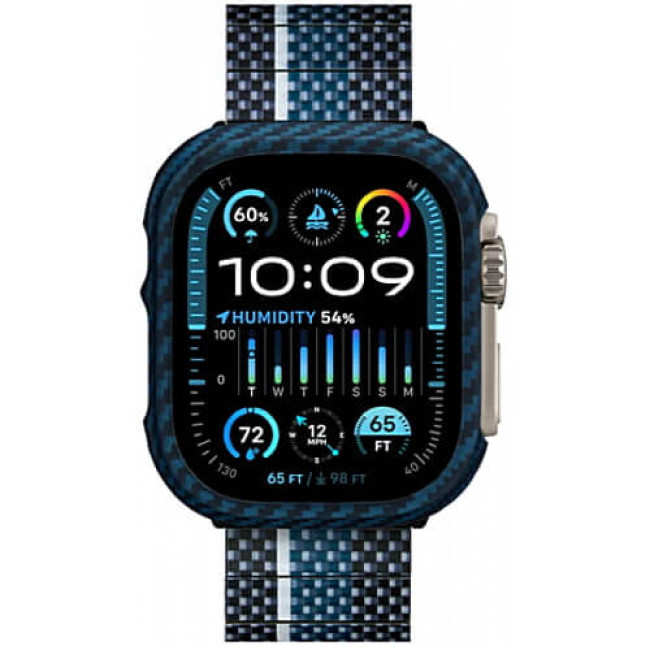 Чехол Pitaka Air Case Black/Blue для Apple Watch Ultra 2/Ultra 49mm (KW2302A)
