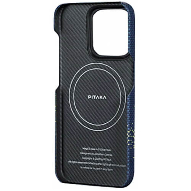 Чехол Pitaka MagEZ Case 4 StarPeak Milky Way Galaxy для iPhone 15 Pro (KI1501PMYG)