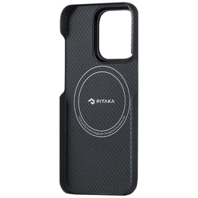 Чехол Pitaka MagEZ Case 4 Twill 600D для iPhone 15 Pro Black/Grey (KI1501PA)