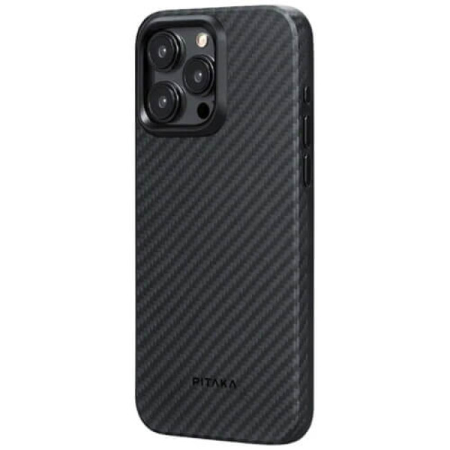 Чехол Pitaka MagEZ Case Pro 4 Twill 1500D Black/Grey для iPhone 15 Pro (KI1501PP)