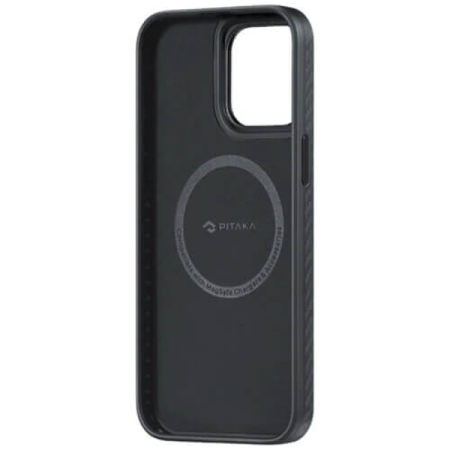 Чехол Pitaka MagEZ Case Pro 4 Twill 1500D Black/Grey для iPhone 15 Pro (KI1501PP)