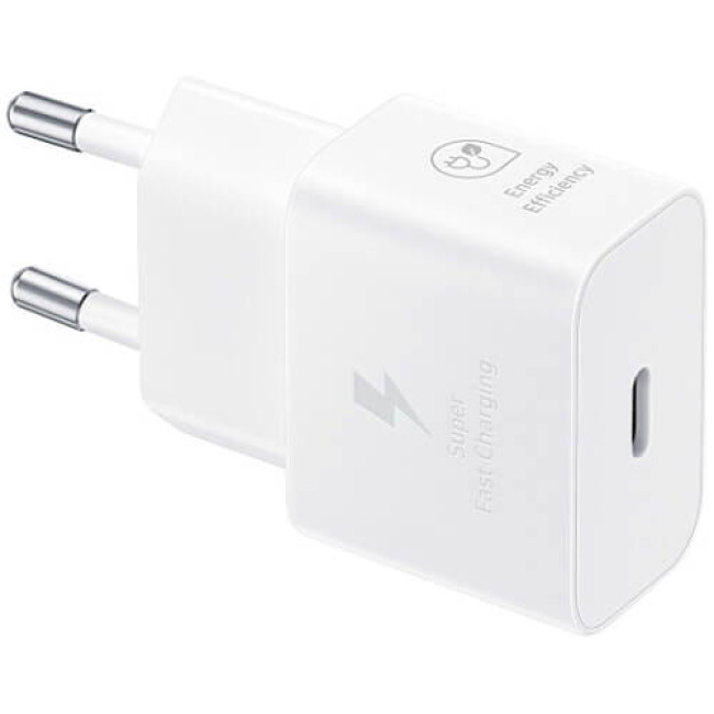 Зарядное устройство Samsung Type-C 25W Power Adapter White (w/o cable) (EP-T2510NWE)