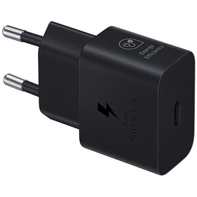 Зарядное устройство Samsung Type-C 25W Power Adapter Black (w/o cable) (EP-T2510NBE)