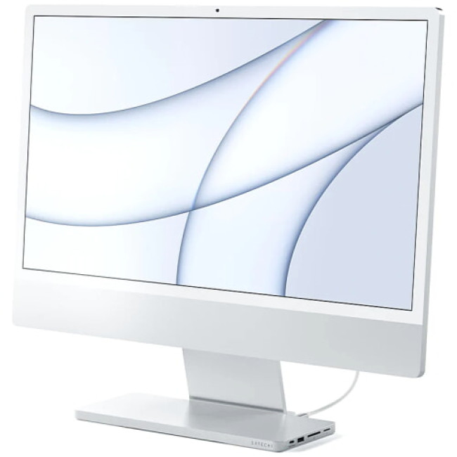Адаптер Satechi Aluminum USB-C Slim Dock для iMac 24'' Silver (ST-UCISDS)
