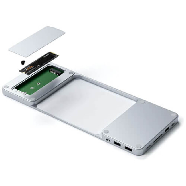 Адаптер Satechi Aluminum USB-C Slim Dock для iMac 24'' Silver (ST-UCISDS)