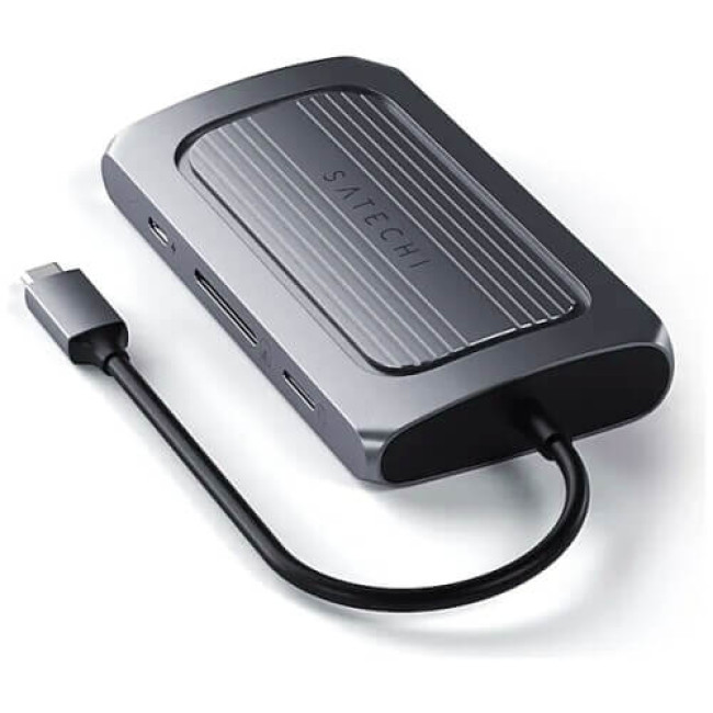Адаптер Satechi USB4 Multiport Adapter with 8K HDMI Space Gray (ST-U4MA3M)