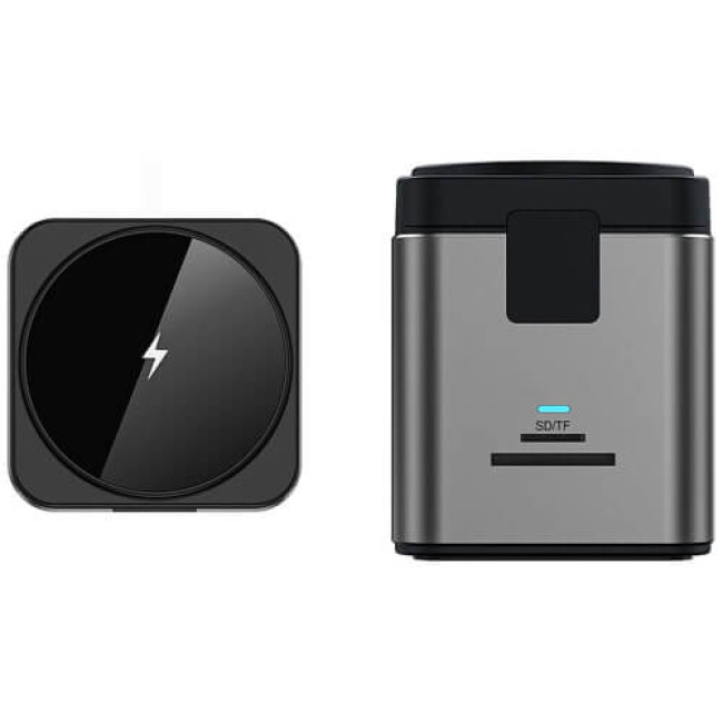 Беспроводное ЗУ WIWU Cube Hub Wireless Charger 9in1 USB-C to3xUSB3.0+HDMI+RJ45+SD/MicroSDPD 100W Grey (Wi-W025)