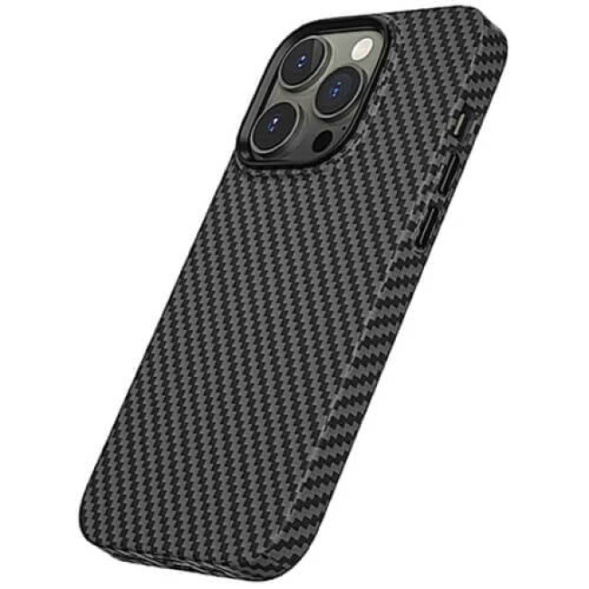 Чехол WiWU Karbon Phone Case для iPhone 15 Pro with MagSafe Black (LCC-107-I15PBK)
