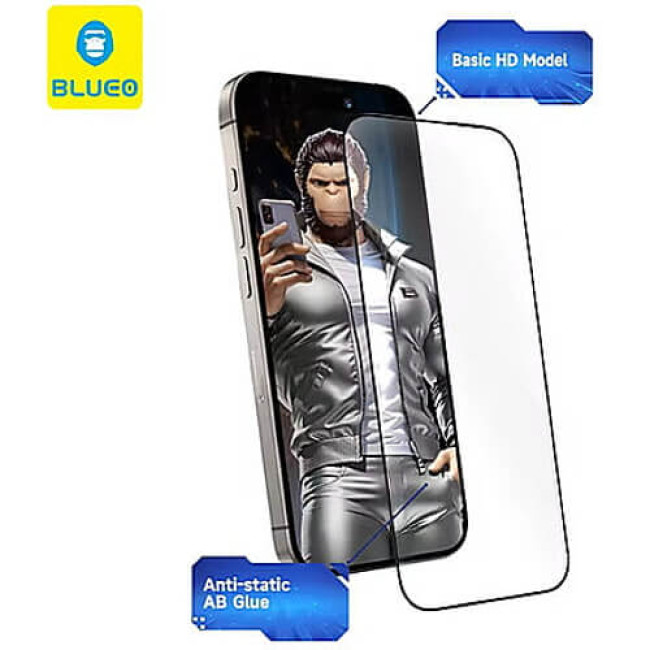 Защита экрана (стекло) Blueo для iPhone 16 Pro PBJ1 Full Cover HD Anti-Static (Black)