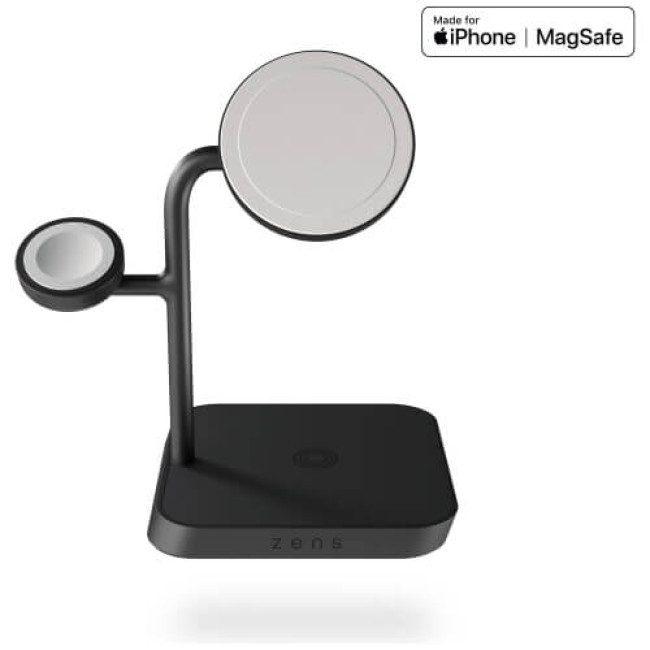Беспроводное ЗУ Zens 4-in-1 MagSafe + Watch Wireless Charging Station Black (ZEAPDC01/00)