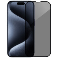 Защита экрана (стекло) Monblan для iPhone 16/15/14 Pro 2.5D Anti Peep 0.26mm (Black)