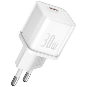 Зарядное устройство Baseus GaN5S Fast Charger 1C 30W EU (P10162504213-00) Moon White