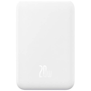 Дополнительный аккумулятор Baseus Magnetic Mini Wireless Fast Charge 5000mAh 20W с кабелем Stellar White (P10022107223-00)