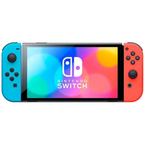 Игровая приставка Nintendo Switch OLED with Neon Blue and Neon Red Joy-Con