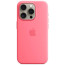 Чехол Apple iPhone 15 Pro Silicone Case with MagSafe Pink (MWNJ3)