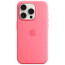 Чехол Apple iPhone 15 Pro Silicone Case with MagSafe Pink (MWNJ3)