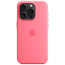 Чехол Apple iPhone 15 Pro Silicone Case with MagSafe Pink (MWNJ3)