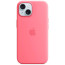 Чехол Apple iPhone 15 Silicone Case with MagSafe Pink (MWN93)