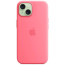 Чехол Apple iPhone 15 Silicone Case with MagSafe Pink (MWN93)