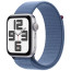 Apple Watch SE GPS 40mm Silver Aluminum with Winter Blue Sport Loop (MRE33)