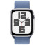 Apple Watch SE GPS 40mm Silver Aluminum with Winter Blue Sport Loop (MRE33)