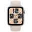 Apple Watch SE GPS 44mm Starlight Aluminum with Starlight Sport Band S/M (MRE43)