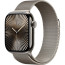Apple Watch Series 10 46mm Natural Titanium with Natural Milanese Loop M/L (MWYC3)