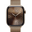Apple Watch Series 10 46mm Gold Titanium with with Gold Milanese Loop S/M (MC7T4)