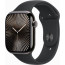 Apple Watch Series 10 42mm Slate Titanium with Black Sport Band S/M (MWXG3)