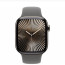 Apple Watch Series 10 46mm Natural Titanium Case with Stone Gray Sport Band M/L (MWYA3)