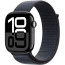 Apple Watch Series 10 GPS + Cellular 42mm Jet Black Aluminium with Ink Sport Loop (MWX83)