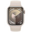 Apple Watch Series 9 45mm GPS + Cellular Starlight Aluminium with Starlight Sport Band S/M (MRM83)