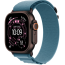 Apple Watch Ultra 3 Black Titanium Case with Light Blue Alpine Loop Small (MF254/MG9K4)