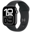 Apple Watch Series 10 42mm Jet Black Aluminium with Black Sport Band S/M (MWWE3)
