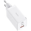 Зарядное устройство Baseus GaN5 Pro Fast Charger 2C+U 65W White w/Type-C to Type-C (CCGP120202)