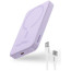 Дополнительный аккумулятор Baseus Magnetic Mini Wireless Fast Charge 5000mAh 20W с кабелем Nebula Purple (P10022107513-00)