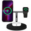 Беспроводное ЗУ Belkin BoostCharge Pro 3in1 Wireless Charger with MagSafe 15W Black (WIZ017VFBK)