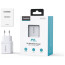 Зарядное устройство Choetech 35W GaN Dual USB-C Display Wall Charger White (PD6051-WH)