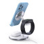 Беспроводное ЗУ Choetech Magnetic 3 in 1 magnetic Wireless Charging Stand White (T585-F)