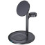 Беспроводное ЗУ Choetech Magnetic 3 in 1 magnetic Wireless Charging Stand Black (T585-F-BK)