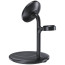 Беспроводное ЗУ Choetech Magnetic 3 in 1 magnetic Wireless Charging Stand Black (T585-F-BK)